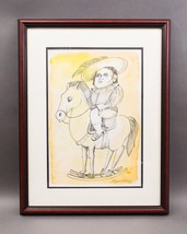 Miguel Ordoqui (Cuban, Born 1939) Signed Ink And Watercolor On Paper 1998 - $1,199.99