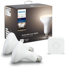 Starter Kit For Philips Hue White Br30 Led 65W Dimmable Wireless Smart Lights. - £83.09 GBP