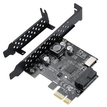 Pci-E 1X To Usb 3.2 Gen1 5Gbps 20Pin Front Panel Header (To Type-C Front Panel H - £36.76 GBP