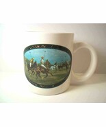 Ralph Lauren Polo coffee mug cup horses - $4.95