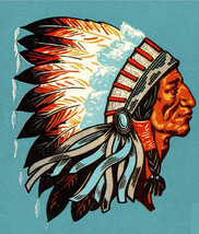 American Indian Chief Cross Stitch Pattern***LOOK***  - $2.95