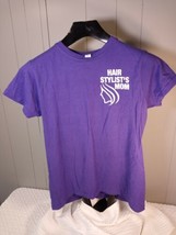 Hair Stylists Mom Women’s T-Shirt Purple Sz XL 2-Sided Tultex Tear-Away-... - £6.71 GBP