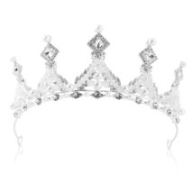 Crystal Handmade Rhinestone Tiara Wedding Princess Crown Tiaras for Girls Bling  - £12.26 GBP
