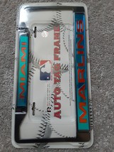 MLB  Miami Marlins  Laser Cut auto License Plate Frame RICO Brand New - £13.43 GBP