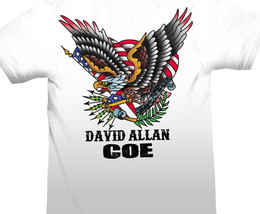 David Allan Coe Men T-shirt White Unisex Cotton All Sizes S-5XL TE272 - £11.08 GBP+