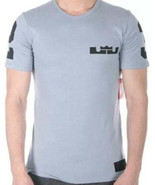 Nike Mens Lebron Miami Print T-Shirt Size Small Color Grey/Black - £58.61 GBP