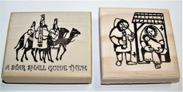 Three Wise Men on Camels, Nativity Scene Christmas New Rubber Stamps - £10.51 GBP