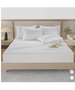 Hotel Signature Bed Sheets White 6-PC Fitted Flat Pillowcases Wrinkle Re... - $198.38 CAD+