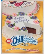 Dairy Queen Poster Happy Birthday Chillabration Ice Cream Cakes 22x28 dq2 - £11.60 GBP