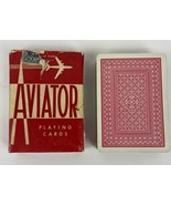 Vintage Aviato Playing Cards Deck Red White Box no/ 914 Partial Tax Stam... - $23.05 CAD