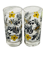 1 6” Tall 16.3oz Bees/Flowers Drinking Tumbler Glasses NEW-SHIP24H - $32.55