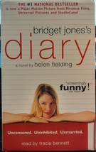 &quot;BRIDGET JONES&#39;S DIARY&quot; by Helen Fielding Cassette Audiobook Like New - £10.96 GBP