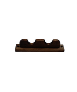 Rustic Wooden Gun Rack 2 Barrel Rests Rifle Shotgun Closet Wall Mount - $223.30 MXN