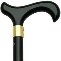 Men&#39;s Cane, Comfort Derby Handle Extra Tall 42&quot; in Black Finish with Sty... - £35.92 GBP