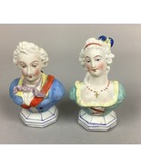 Antique German Porcelain Figurines - Man &amp; Busty Lady Trinket Or Jewelry... - €64,52 EUR