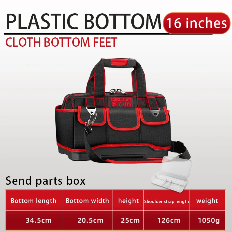 New Large Space Multi-Function Tool Bag Multi-Pocket Waterproof Anti-Fal... - $82.45