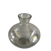 Small Iridescent Glass Bulb Bottom Round Bud Vase Height = 3.5 inches - $14.99