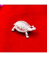 Solid Pure 925 Sterling Silver Tortoise, Housewarming Turtle - $72.00