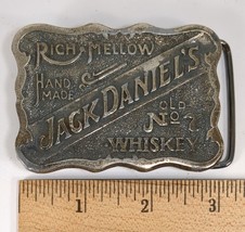 Vintage Jack Daniels Brass Belt Buckle Wyoming Studio Art Works James Li... - £10.67 GBP