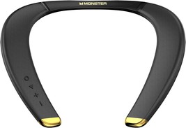 Monster Boomerang Petite Neckband Bluetooth Speakers, Waterproof Wireless, Black - £61.53 GBP