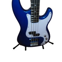 Groove bass guitar - blue - slim neck - fast action - brand new - $199.99