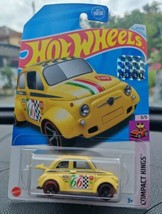 Hot Wheels 2024 Factory Sealed Fiat 500d Modificado Yellow Free Protector - $8.20