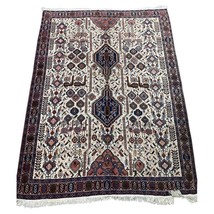 Handmade Vintage Persian Afshar Rug 5&#39; x 6.7&#39; (154cm x 207cm), 1970s - 1N61 - $535.58