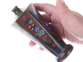 Antique Japanese Meiji period cloisonne vase i - £183.48 GBP