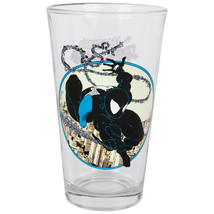 Spider-Man Marvel Comics Classic Black-Suit Web Slinging Toon Tumblers Pint Gla - £17.56 GBP