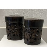 2PC Vtg Reticulated Floral Pattern NestingContainers w/ lids, Made in India - €15,40 EUR