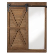 Wall Mirror with Barn Door and Chalkboard Home Decor  - $109.95