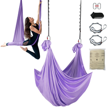 VEVOR Aerial Yoga Hammock 4.4yd 100gsm Nylon Full Rig Antigravity Starte... - $28.99