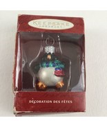 Hallmark Keepsake Christmas Ornament Hand Blown Glass Roll Poly Penguin ... - $297.02 MXN