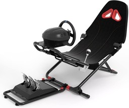 DG Driving Game Sim Racing Frame Rig &amp; Seat - Wheel Pedals Xbox PS PC Co... - $258.34