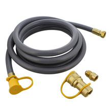 BISupply Natural Gas Grill Hose 12ft - 3/8in Female Flare to 1/2in Male ... - £39.08 GBP