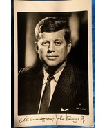 1961 John F Kennedy Photo 5x8 Fabian Bachrach JFK Warm Regards  Message ... - £175.90 GBP
