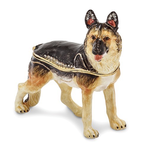 Primary image for Bejeweled German Shepherd Trinket Box