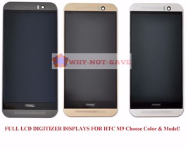 Full LCD Glass Screen digitizer Display assembly Replacement Part for HTC One M9 - £28.67 GBP+