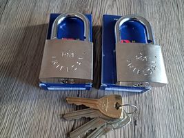 2 X RIELDA Keyed Alike Padlocks Re-programable High Security/W Key Set 3+1 - $197.99