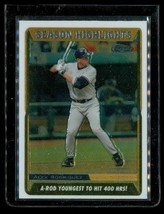 2005 Topps Chrome Season Highlights Baseball Card UH219 Alex Rodriguez Yankees - £2.34 GBP