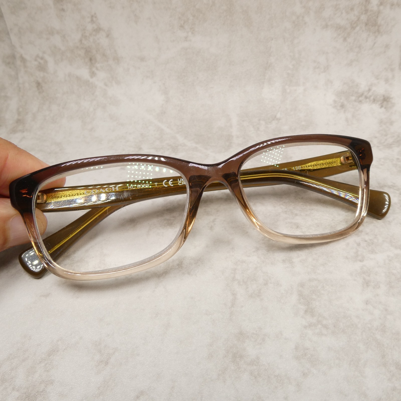 Coach Womens Olive Brown Gradient Eyeglasses FRAMES w/ Case - HC6089 51-16-135 Item image 5