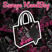 Savage Vibes | Rocker Tattoo Art Handbag | Long Strap and Inner Bag | Fr... - $1,141.99 MXN