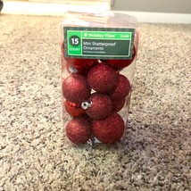 Mini Holiday Time Shatterproof Ornaments Red Used - $12.00