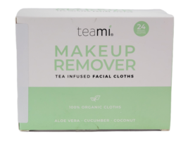 Teami Blends Makeup Remover Tea Infused Facial Cloths 24ct Travel Cloths New NIB - £8.69 GBP