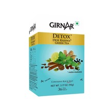 Girnar Detox, Desi Kahwa, Green Tea With Herbs &amp; Spices (36 Tea Bags) - £15.29 GBP