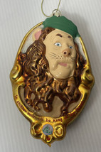Kurt Adler Wizard Of Oz The Cowardly Lion Ornament Glass Painted Christmas 5.5” - £21.79 GBP