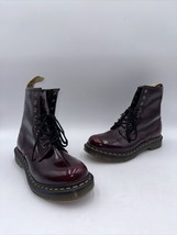 Dr. Martens Women Vegan 1460 Boots Cherry Red Patent Leather Size 8 - £70.24 GBP