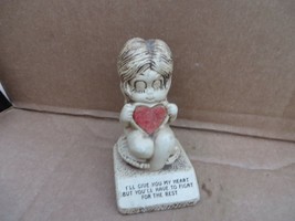 Vintage 1970&#39;s Cm Paula Co Figure i give you my heart - £11.15 GBP