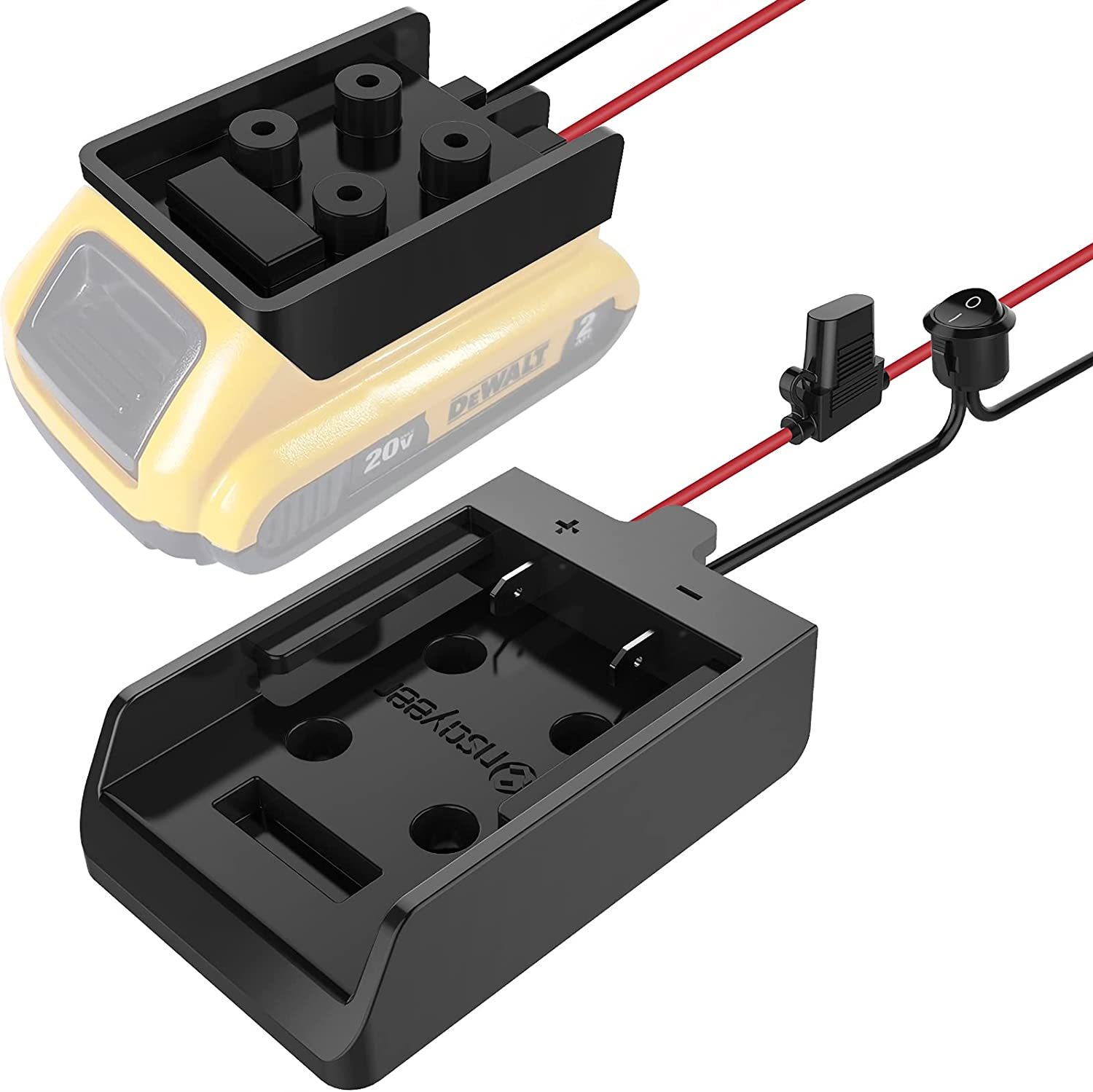 Primary image for Power Wheel Adapter With Fuse And Switch, Safe Battery Adapter For, 1 Pack.