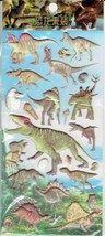 3D Dino Dinosaur Raptor T-Rex Arts Kindergarten Sticker Size 19x10 cm/7.5x4 inch - £3.98 GBP